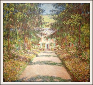 The Great Alley In Giverny — Claude Monet