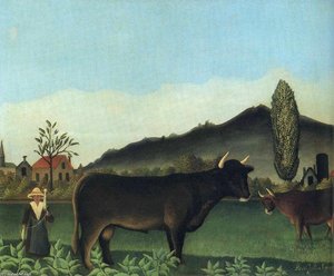 Landscape With Cow — Henri Julien Félix Rousseau (le Douanier)
