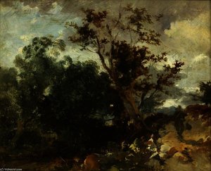 Study Of Trees — William James Müller