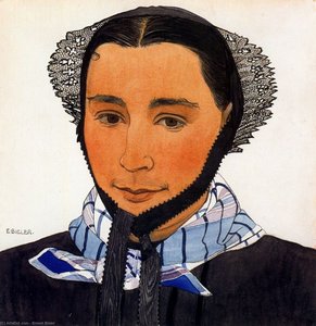Marie. Valais In The Lace Cap — Ernest Biéler