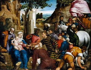The Adoration Of The Kings — Jacopo Bassano The Elder