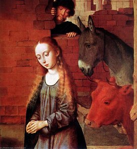 The Nativity (detail) — Gerard David