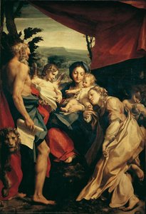 Madonna With St. Jerome (the Day) — Antonio Allegri Da Correggio