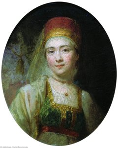 Christina, The Peasant Woman From Torzhok — Vladimir Lukich Borovikovsky