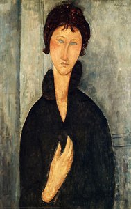 Frau Mit Blauen Augen — Amedeo Modigliani