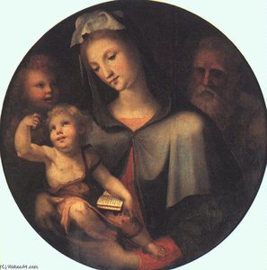 The Holy Family With Young Saint John — Domenico Di Pace Beccafumi