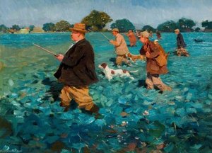 Une Battue Dans Un Champ De Navets — Sir Alfred James Munnings