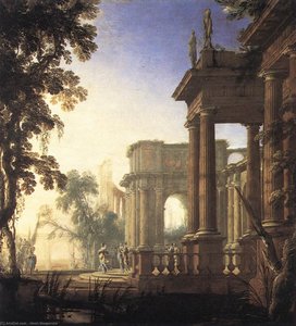 Landscape With Jephthah And His Daughter — Henri Mauperché