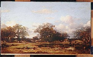 Paysage Avec Riviere — Jules Dupré