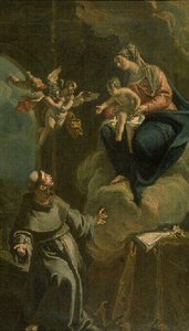Apparition De La Vierge À Saint Antoine De Padoue — Francesco Fontebasso