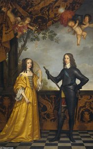 Willem Ii, Prince Of Orange, And His Wife Maria Stuart — Gerard Van Honthorst