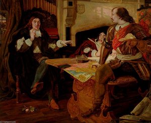 Cromwell And The Vaudois — Ford Madox Brown