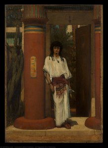 An Egyptian In A Doorway — Lourens Alma Tadema
