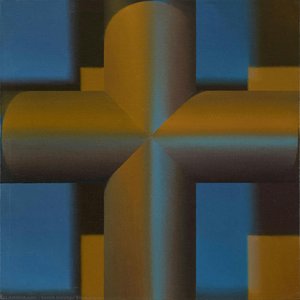 Black Cross — Samia Halaby