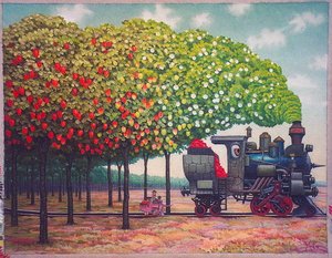 Strawberries Railway — Jacek Yerka