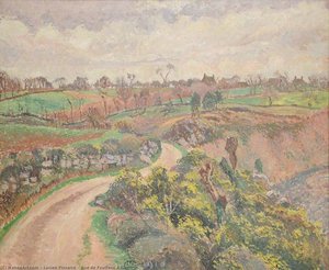 Rue De Poulfenc À Riec — Lucien Pissarro