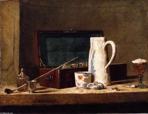 La Caisse Du Fumeur (également Connue Sous Le Nom De Pipes Et Vaisseau) — Jean-baptiste-siméon Chardin