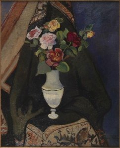 Bouquet De Fleurs Dans Un Vase Empire — Suzanne Valadon