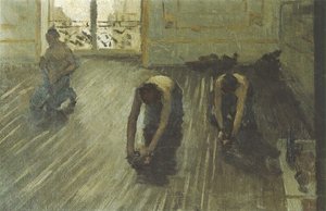 The Floor Scrapers (study) 02 — Gustave Caillebotte