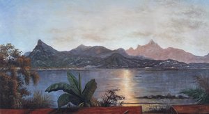 Sunset Harbor At Rio - Martin Johnson Heade — मार्टिन जॉनसन हेड