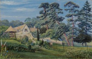 Uitzicht Op Alderley Met Zomerhuis Aan De Linkerkant — Marianne North