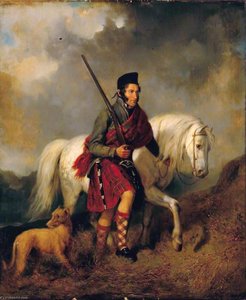 Highland Gillie And His Pony — Sir William Allan