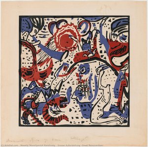 Große Auferstehung (große Wiedergeburt) — Wassily Wassilyevich Kandinsky