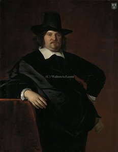 Portrait Of Abraham De Visscher — Abraham Lambertsz. Van Den Tempel