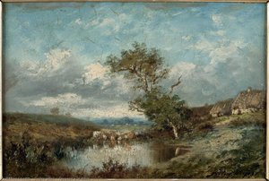 Paysage À La Mare — Jules Dupré