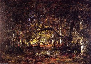 Forest Interior — Théodore Rousseau (pierre Etienne Théodore Rousseau)