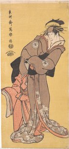 Actor Segawa Tomisaburo Ii As The Courtesan Toyama And Actor Ichikawa Kurizo As Higashiyama Yoshiwakamaru — Tōshūsai Sharaku