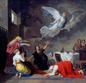L'ange Raphaël Disparaissant Au Milieu De La Famille De Tobie — ჟოზეფ ბენუა სუვე