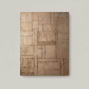 Monolithische Echo's Van Zand En Steen In Een Gesculpt Geometrisch Reliëf