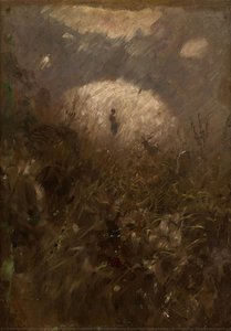 Summer Day. Shepherdess With A Goat — László Mednyánszky
