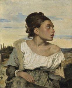 Niña Huérfana En El Cementerio — Eugène Delacroix