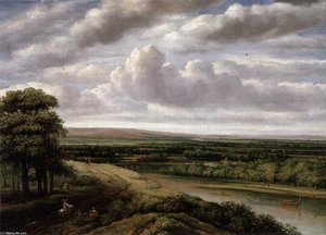 An Extensive Wooded Landscape — Philips De Koninck