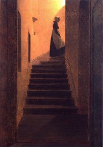 Woman On The Stairs — Caspar David Friedrich