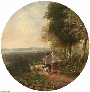 Landscape With Sheep — David Cox The Elder