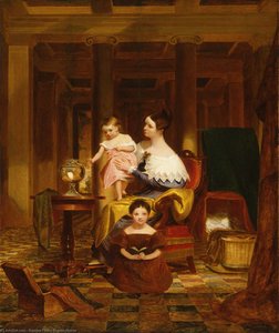 The Goldfish Bowl (mrs. Richard Cary Morse And Family) — Samuel Finley Breese Morse