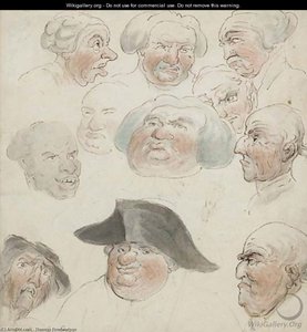 A Group Of 18th Century Caricatures — Thomas Rowlandson