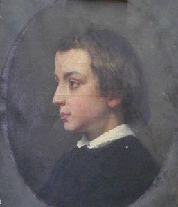 Portrait D'ernest Barrias À 6 Ans (de Profil) — Félix Joseph Barrias