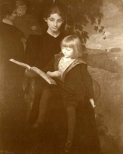 Mother And Child, (painting) — George De Forest Brush
