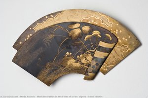 Wall Decoration In The Form Of A Fan, Signed “ikeda Taishin” — Ikeda Taishin