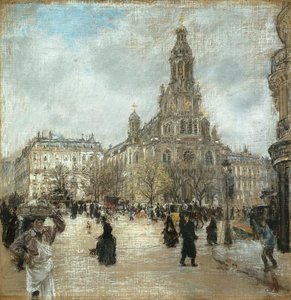 Place De La Trinité, Paris — Jean-françois Raffaelli