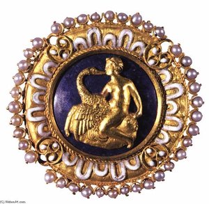 Medallion With Leda And The Swan — Benvenuto Cellini