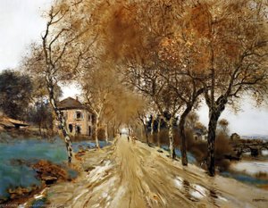 A Lane Of Plane Trees — Jean-françois Raffaelli