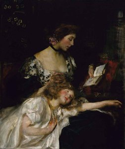 Mother And Child (also Known As Lady Shannon And Kitty) — Sir James Jebusa Shannon