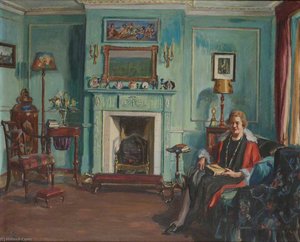 Portrait Of A Lady In A Sitting Room — Marie Louise Roosevelt Pierrepont