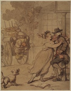 Evading The Broker's Man — Thomas Rowlandson