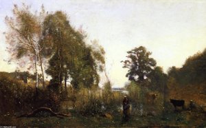 The Ponds Of Ville D'avray — Jean-baptiste-camille Corot